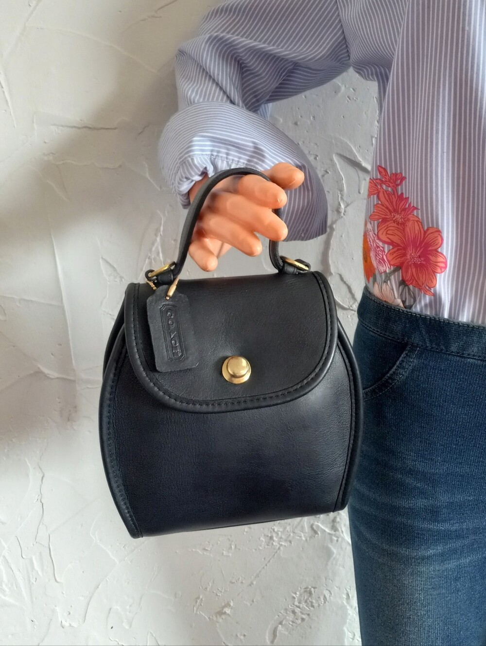 Coach Derby Crossbody Bag, Navy Blue, Style #9904